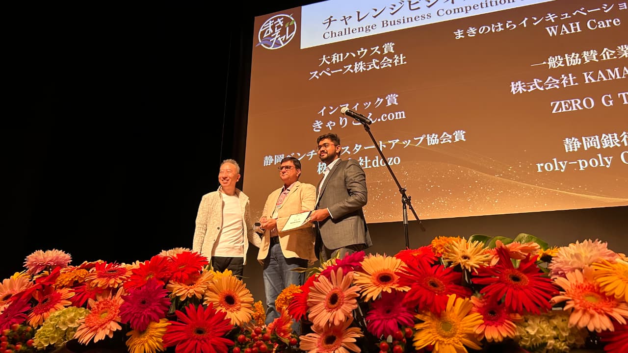 WAH Care has been awarded the Makinohara Incubation Startup Award in Japan